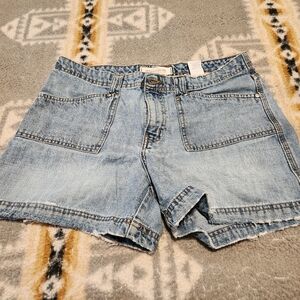 Hydraulic Faded Denim Blue Jean Utility Shorts Sz 11/12